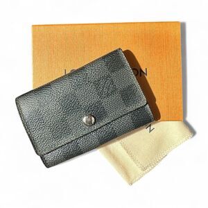 Louis Vuitton Damier Graphite 6-Ring Key Holder w/ Box & Dust Bag